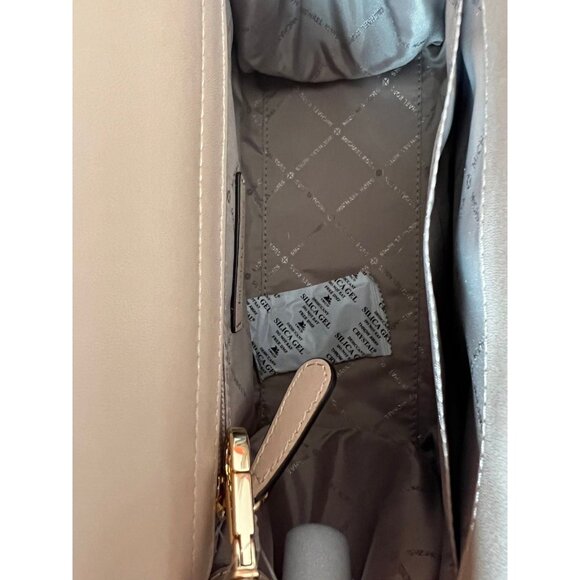 Michael Kors satchel bag carmen medium flap purse buff - Picture 10 of 12